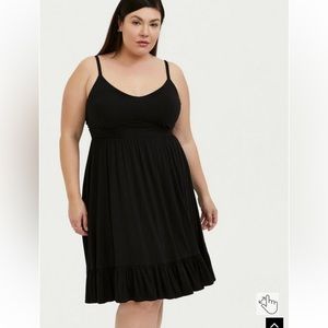 Torrid Mini Super Soft Shirred Skater Dress